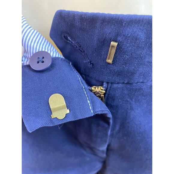 J. Crew Womens Navy Chino Shorts Mid-Rise Tailored Fit Size 10 - Picture 5 of 8